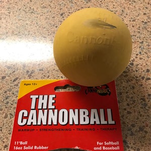 Used Cannon Ball 11" 16oz Training Softball - not for full motion