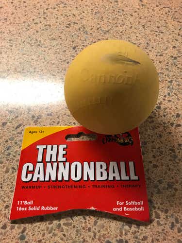 Used Cannon Ball 11" 16oz Training Softball - not for full motion