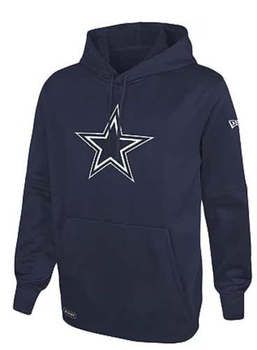 NWT new era dallas cowboys mens medium pull over hoodie NFL combine training