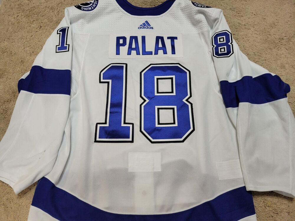 ROSS COLTON 2021 Stanley Cup Finals Tampa Bay Lightning PM Game Worn Jersey  | SidelineSwap