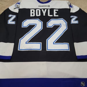 DAN BOYLE 2004 "Cup Finals" Tampa Bay Lightning Photomatched Game Worn Jersey