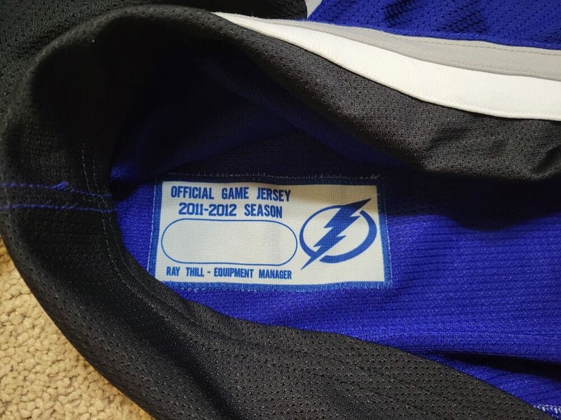 BLAIR JONES 11'12 Alternate Tampa Bay Lightning NHL Game Worn