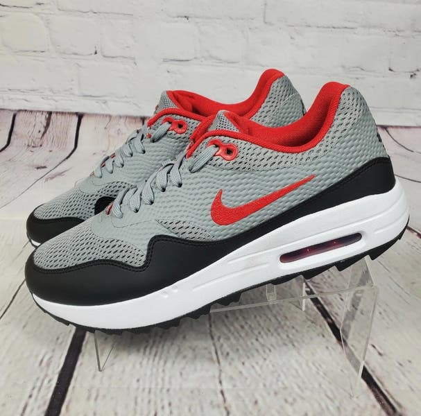 NIKE - 新品　Air Max 1 Golf Particle Grey Red Size 12 - Nike Air Max 1 Golf Particle Gray Red 193154144765