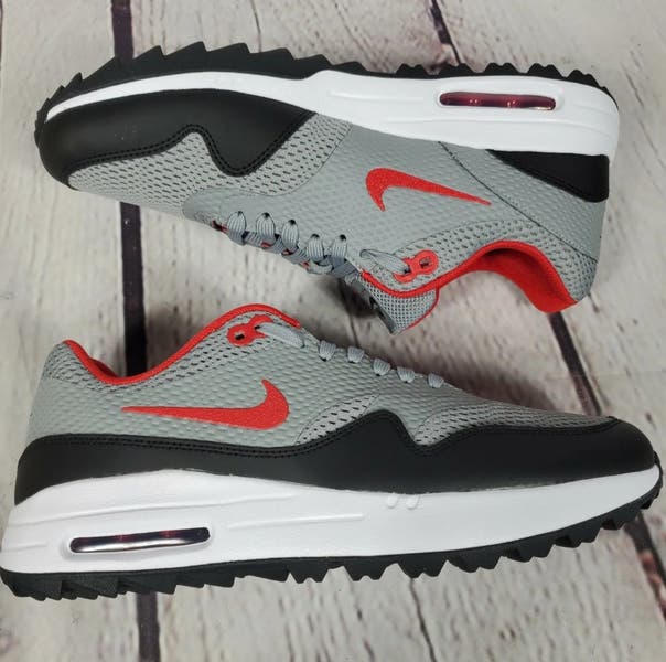 新品　Air Max 1 Golf Pale Grey Red 国内2月15日発売予定】ナイキ エアマックス 1 ゴルフ ホワイト