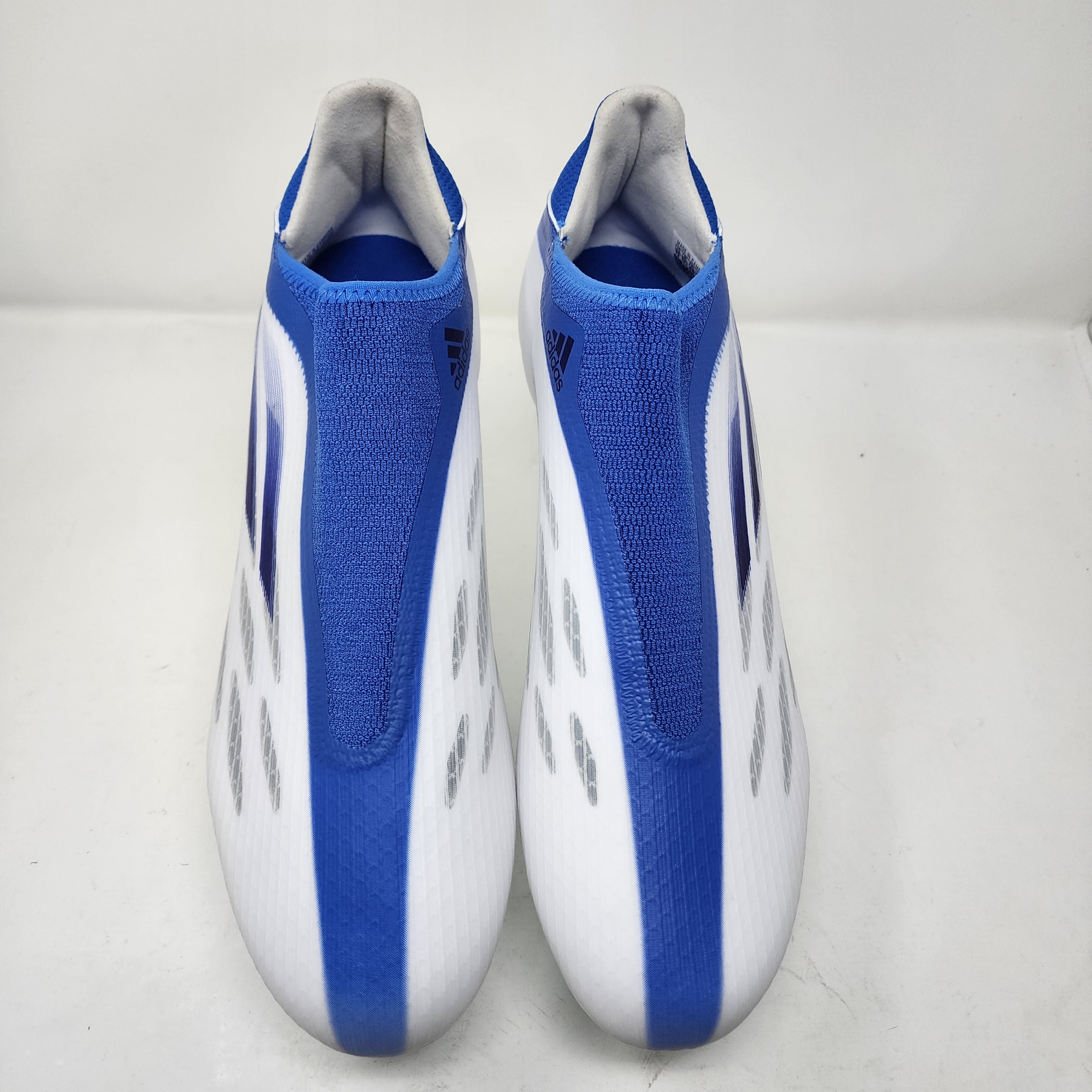 Adidas Soccer Cleats Mens 13 White Blue X Speedflow.3 FG Laceless Logo 3  Stripes | SidelineSwap | Buy and Sell on SidelineSwap