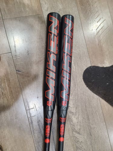Used 2023 Miken Alloy Maniac Bat (-7) 27 oz 34"