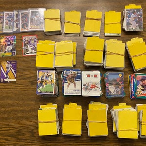 I have 1,500 Football and Baseball Cards and I'm looking to get 800$ OBO
