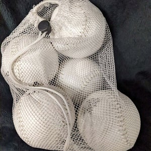 Dudley Lightning Official 12 In Softballs Size Bag of 5 Color White Condition Us
