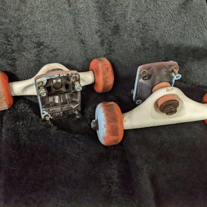Skateboard Trucks Size 5 In Color White Condition Used