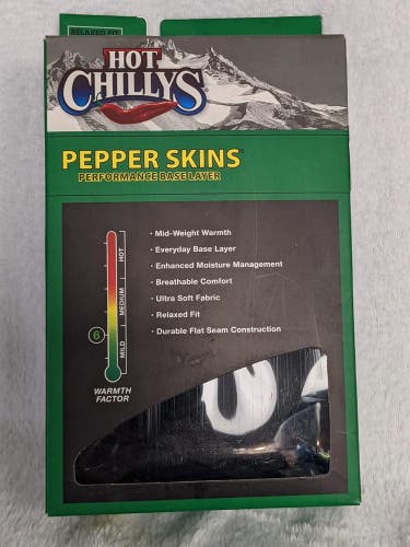 Hot Chillys Pepper Skins Performance Base Layer Size Women Large Crew Shirt Wint