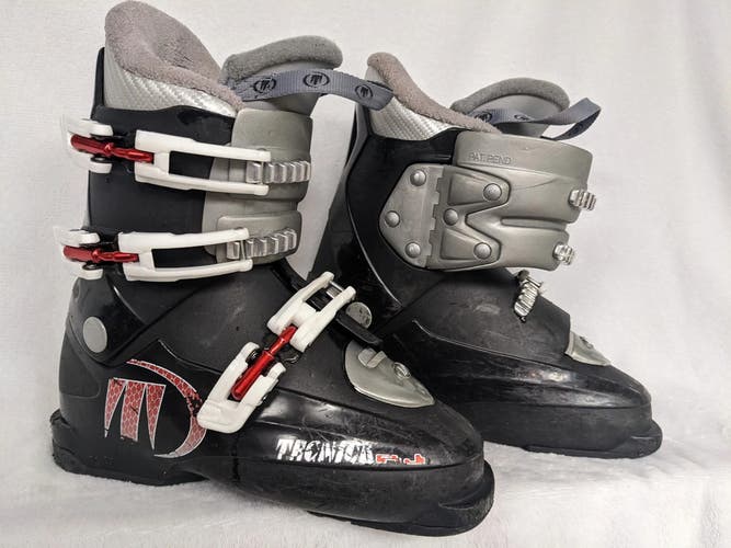 Tecnica P.J. Youth Ski Boots Size 23.5 Color Black Condition Used