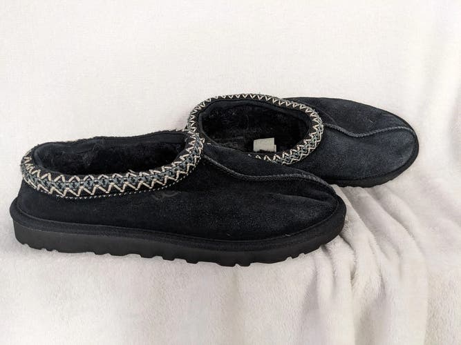 Ugg Faux Fur Lined Slippers Size Women 8 Color Black Condition Used
