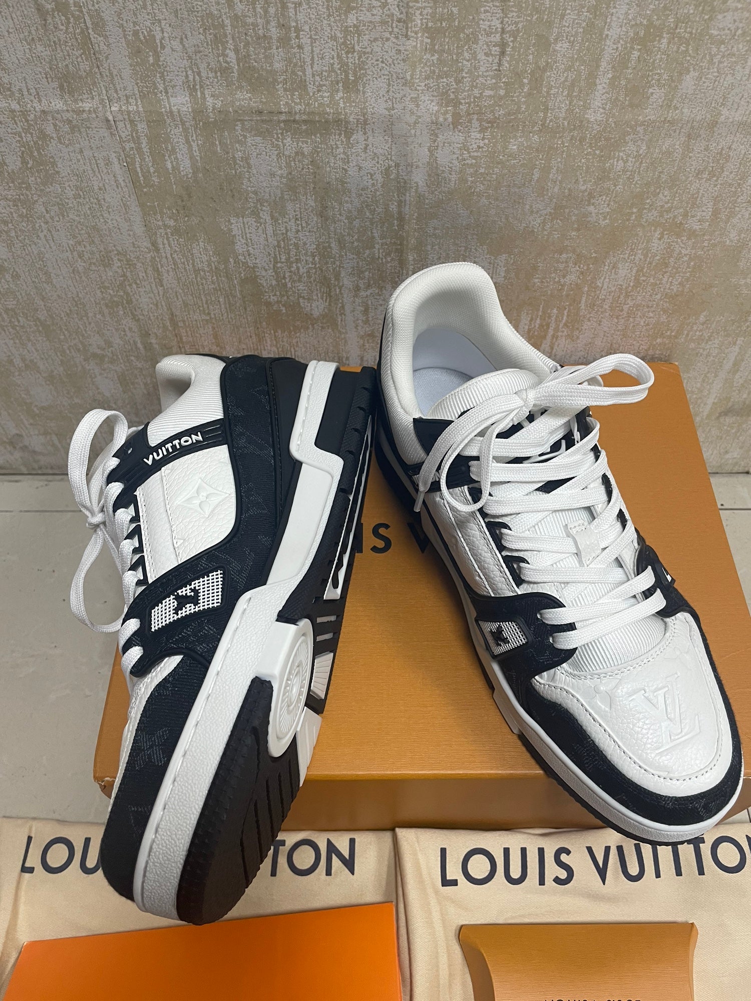 Louis Vuitton Trainer White and Black