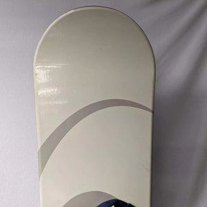 Vision Torsion Wrap Snowboard w/Air Walk Bindings Size 155 Cm Color Cream Condit