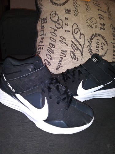 Black Nike Trout Youth Kid's Turf Cleats