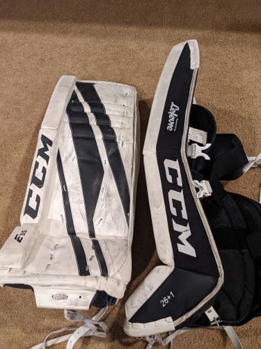 Used 26" CCM Extreme Flex E3.5 Goalie Leg Pads