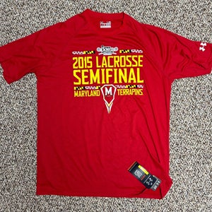 New Maryland Men's Under Armour Shirt Red Large