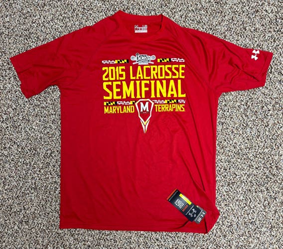 New Maryland Men's Under Armour Shirt Red Large