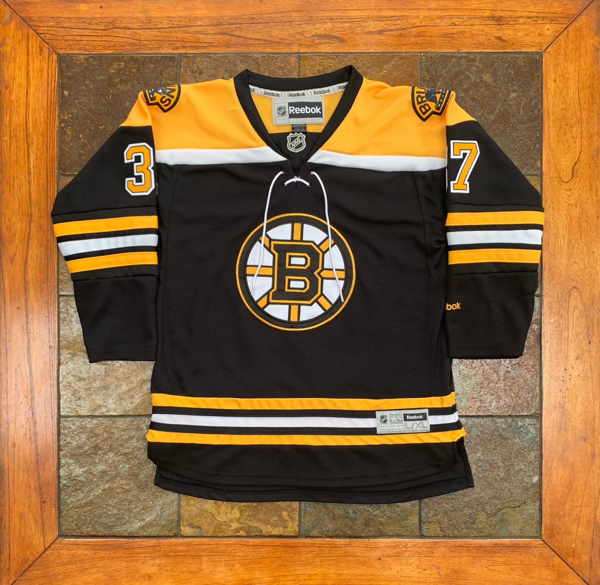 Reebok NHL Boston Bruins Hockey Jersey YOUTH SMALL Patrice