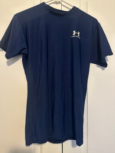 Blue Used Men's Under Armour Compression Shirt