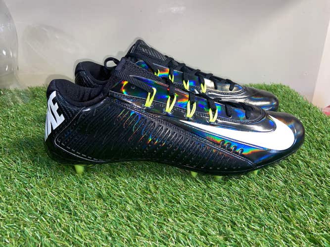 Nike Vapor Carbon Elite TD Football Cleats Black Men's Size 15 631425-011 NEW