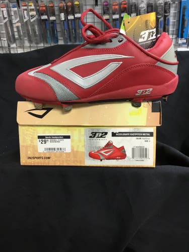 302 Accelerate fastpitch metal cleats sz 8
