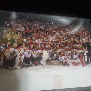 Framed 2010 Team Canada Hockey Winter Olympics Gold Medal Champtionship Team Photo