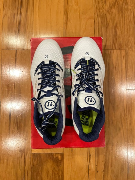 White Men's Molded Cleats Mid Top Burn 8.0 (Size 10 1/2)