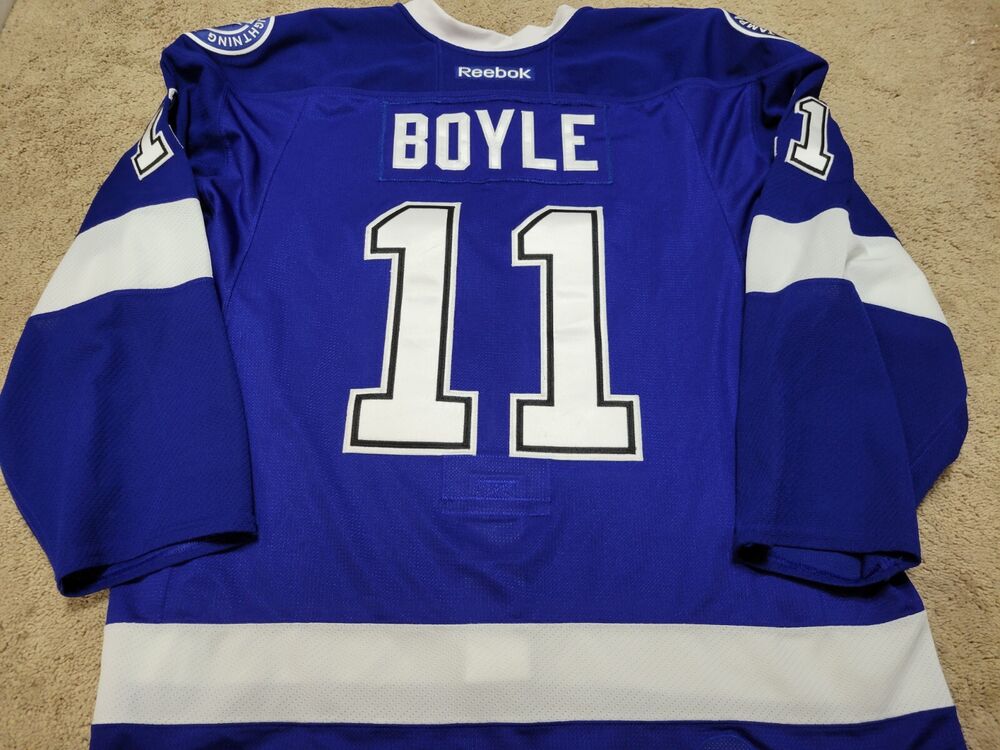 BLAIR JONES 11'12 Alternate Tampa Bay Lightning NHL Game Worn