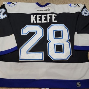 Sheldon Keefe 01'02 "10 Years" Tampa Bay Lightning Photomatched Game Worn Jersey