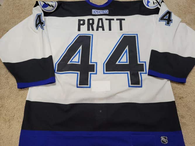 Nolan Pratt 2004 Stanley Cup Finals Tampa Bay Lightning PM Game Worn Jersey