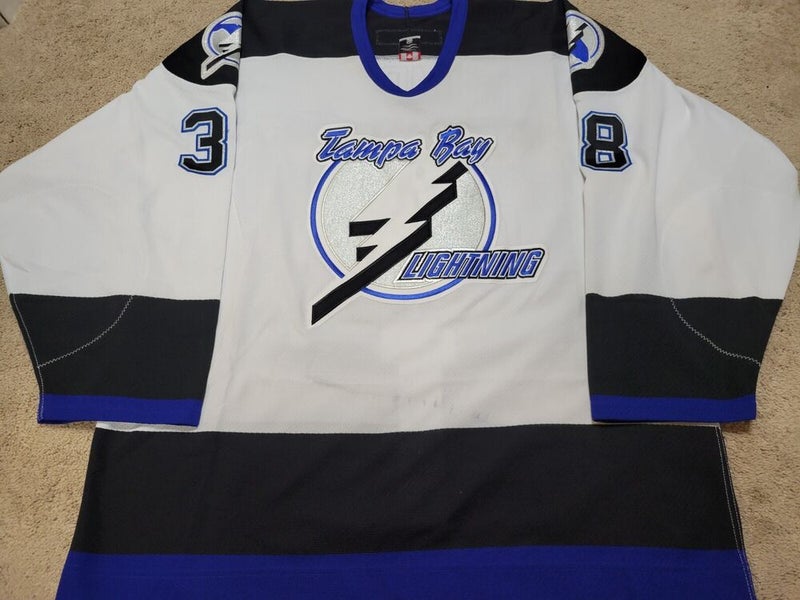 BLAIR JONES 11'12 Alternate Tampa Bay Lightning NHL Game Worn