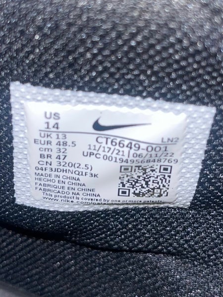 Nike Alpha Menace Pro 3 Black Football Cleat