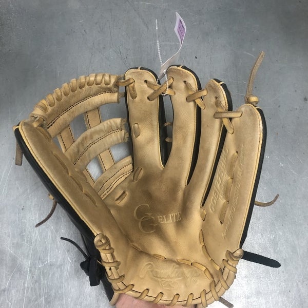 Used Rawlings GOLD GLOVE ELITE GGE1275HB 12 3/4 Leather Baseball Fielders  Glove - Excellent