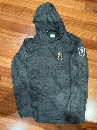 Jack Eichel Player TEAM ISSUE Vegas Golden Knights Fanatics Authentic Pro Hoodie L Game Used