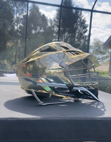Metalic Gold Cascade S Lacrosse helmet ( Excellent Condition )