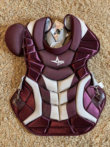 NEW All-Star CP30PRO Adult Chest Protector - Maroon