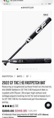New DeMarini CFX Bat (-9) 23 oz 32"