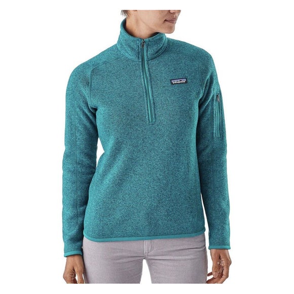 Patagonia Better Sweater 1/4 Zip Fleece Pullover in "Distilled Green" Size Women's XS