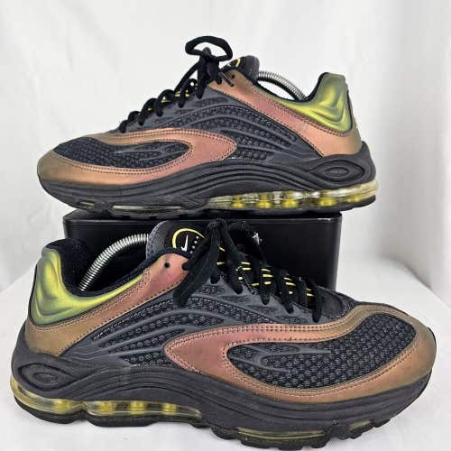 Size 10 Nike Air Tuned Max Celery 2021 Running Comfort Sneakers Black Gold Pink