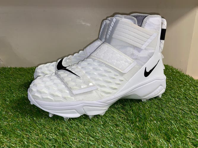 Nike Mens Zoom Force Savage Elite White Football Cleats Size 13.5 CK2824-100 NEW