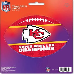 NFL Kansas City Chiefs 2023 Super Bowl LVII Champions Team Decal Large