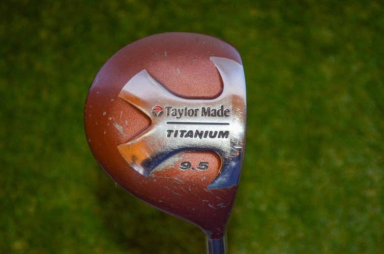 Taylormade	Titanium	9.5 Driver	RH	45.5"	Graphite	Stiff	New Grip