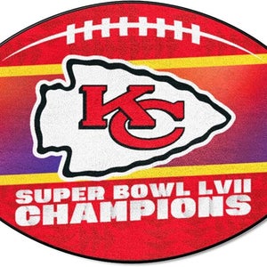 NFL Kansas City Chiefs 2023 Super Bowl LVII Champions Football Mat