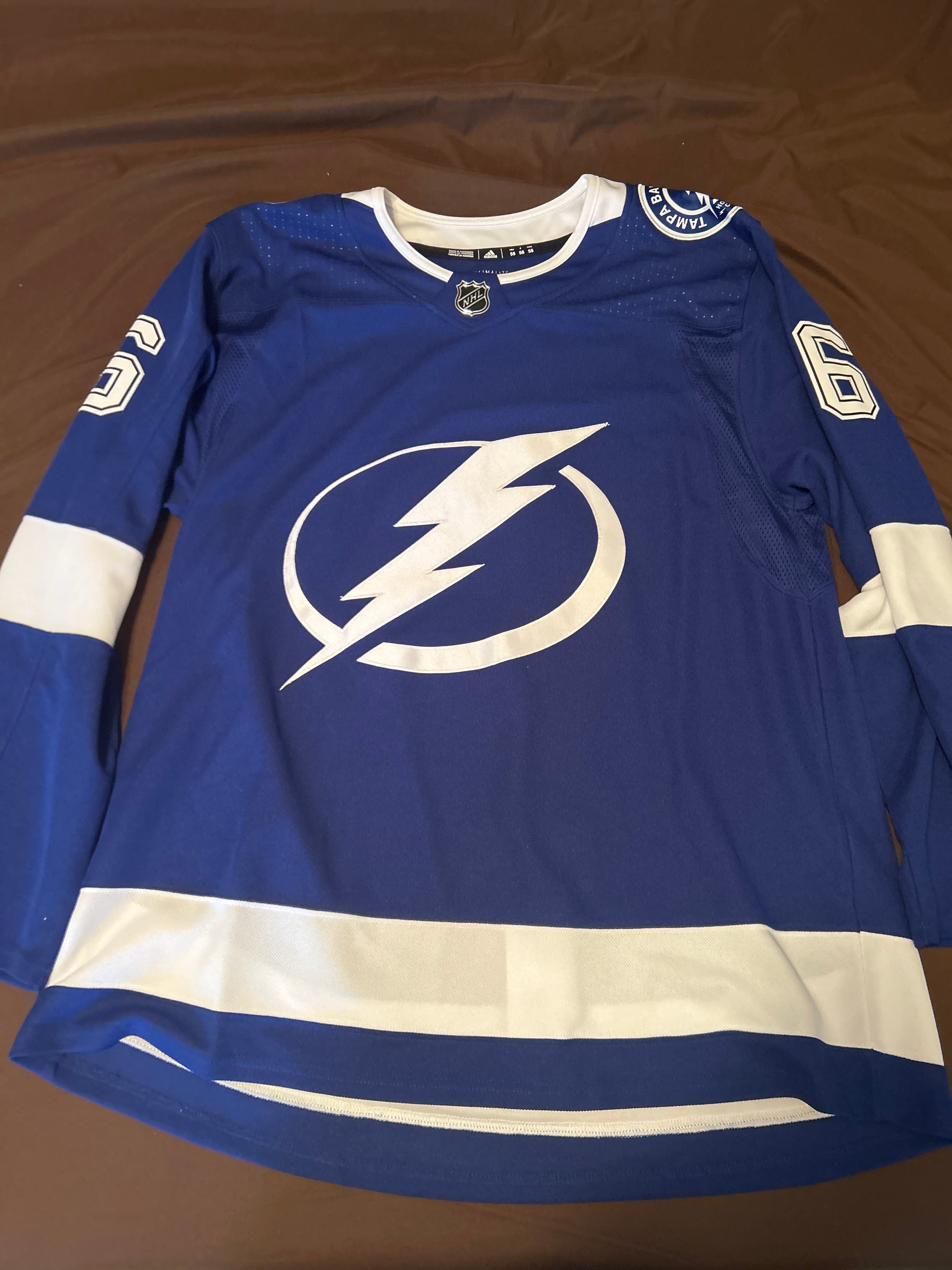 New Vintage Adidas Tampa Bay LIGHTNING CLASSICS NHL JERSEY- 56 (XL