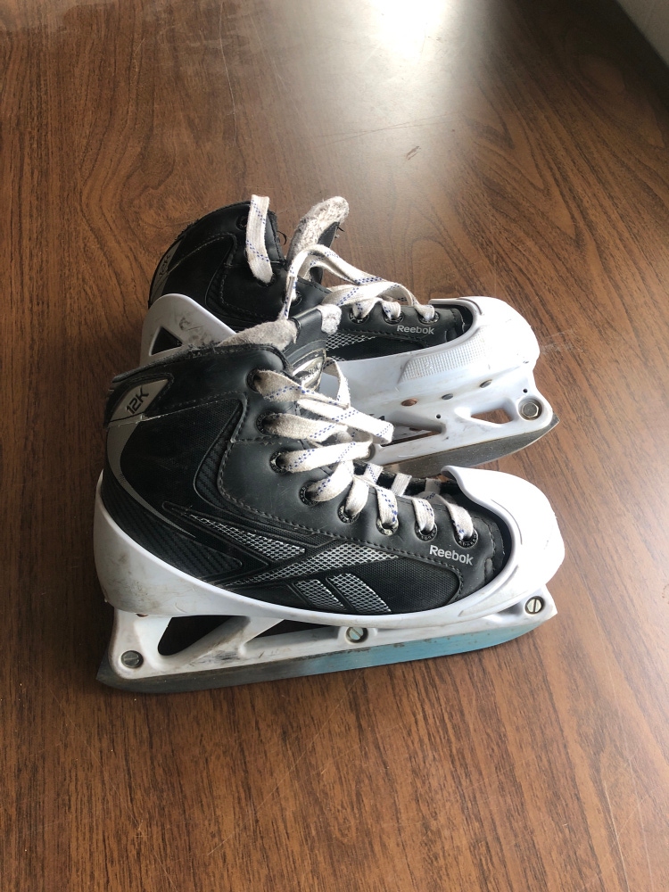 Junior Reebok Regular Width  Size 3 12K Hockey Goalie Skates