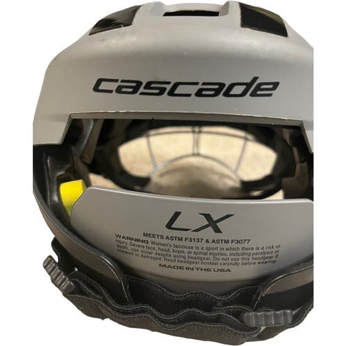 Cascade Grey Black Lacrosse Helmet