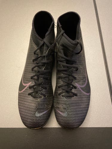 Used Men's Nike Mercurial Superfly 7 Club FG Soccer Cleats - Color - Black, Size 9