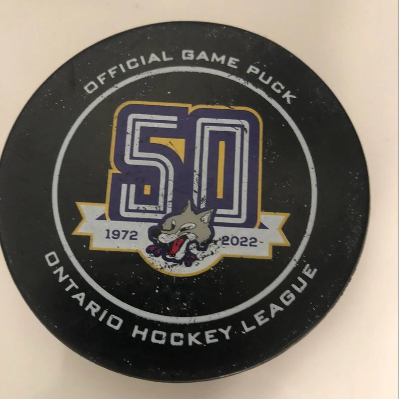 MILWAUKEE ADMIRALS 50TH YR HOCKEY PUCK . | SidelineSwap