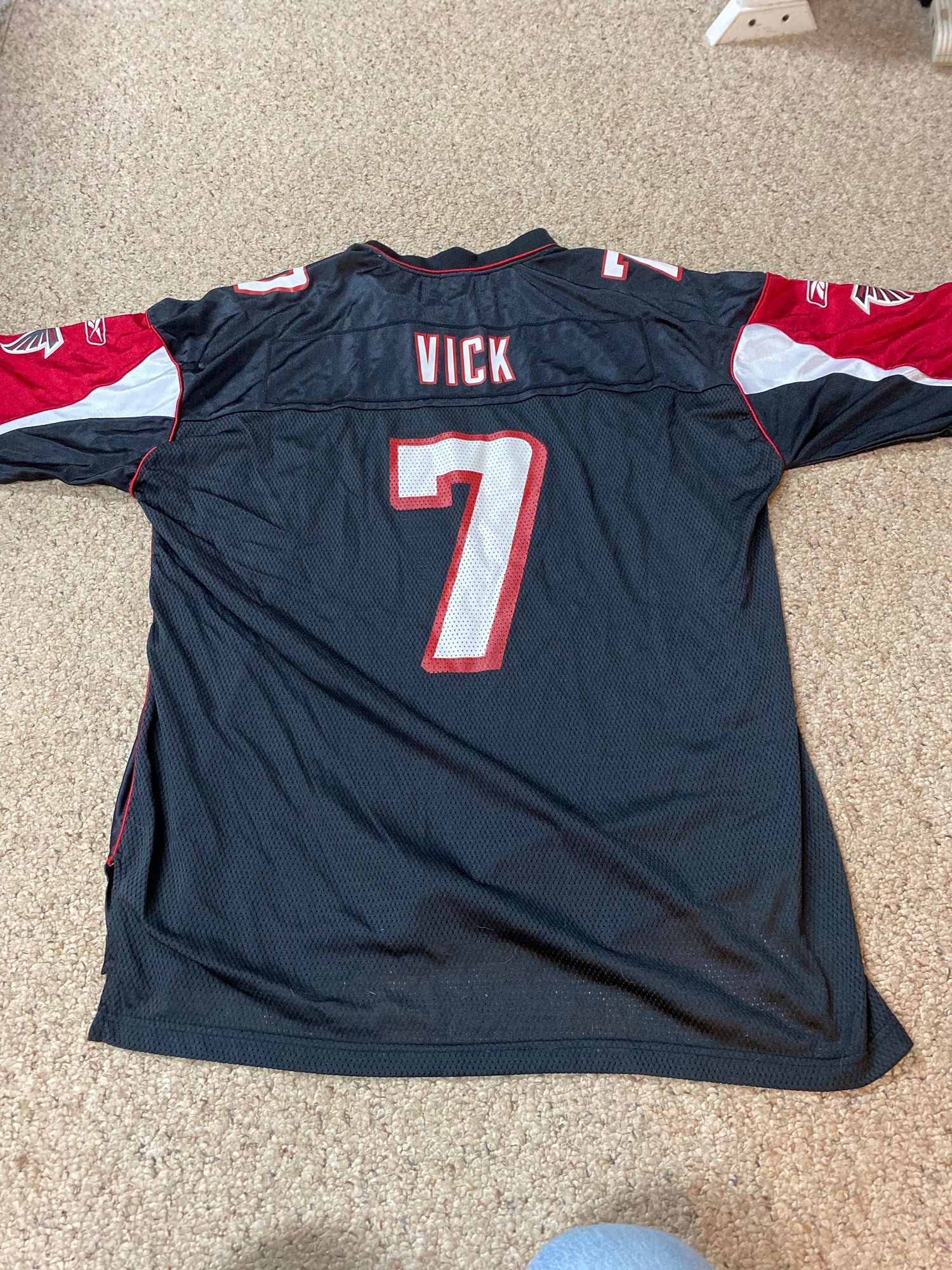 Vintage NFL Atlanta Falcons Jersey 7 Michael Vick Reebok Men